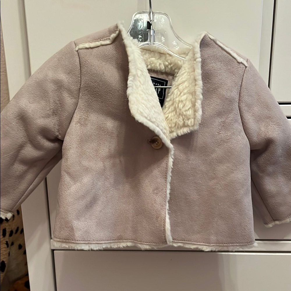 Kids Cozy Tan Jacket with Cream Lining